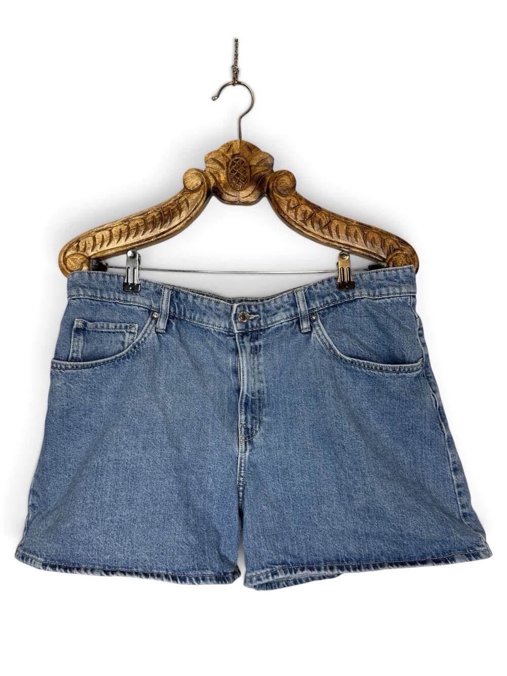 MANGO MNG Jeans Shorts Rigid Denim 100% Cotton 12